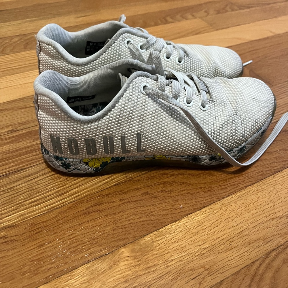 NOBULL White Floral Sneakers - Picture 2 of 5
